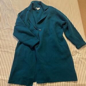 Claiborne Women's Deep Teal Sweater Jacket